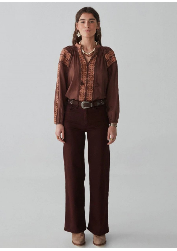 MAISON HOTEL PANTALON PAULA MARRON