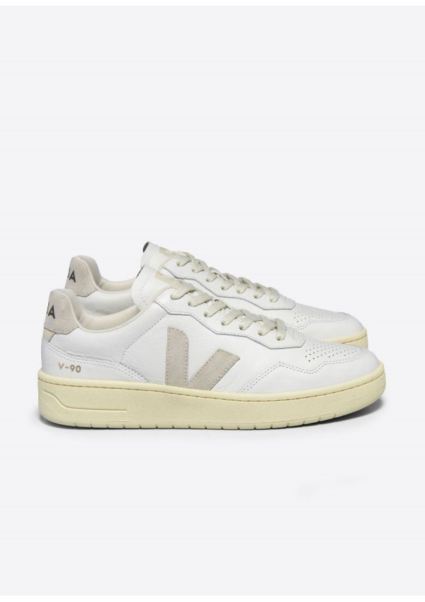 VEJA V-90 O.T LEATHER EXTRA WHITE NATURAL