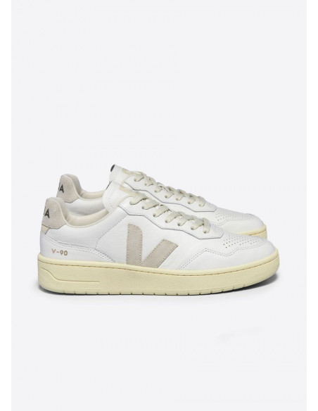 VEJA V-90 O.T LEATHER EXTRA WHITE NATURAL