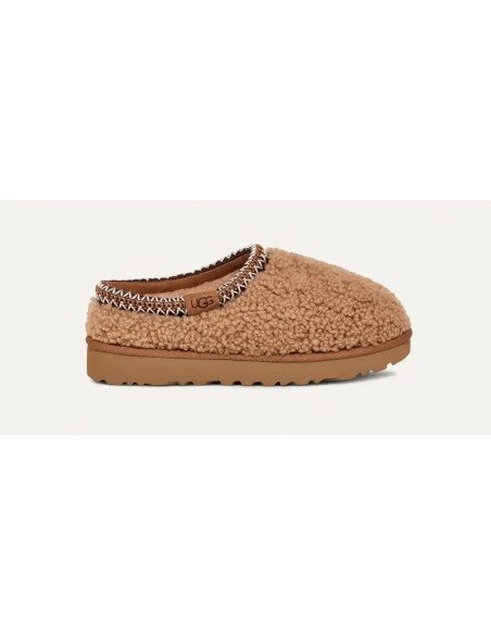 UGG ZUECO TASMAN MAX CURLY CHESTNUT
