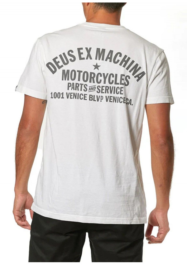 DEUS EX MACHINA CAMISETA VENICE ADDRESS WHITE