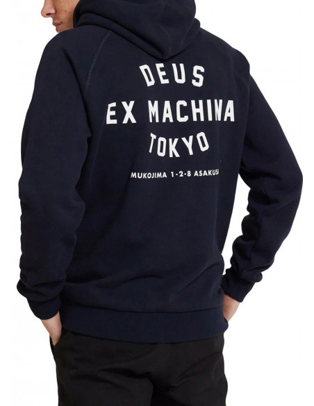 DEUS EX MACHINE SUDADERA TOKIO ADRESS NEGRA DEUS EX MACHINE SUDADERA TOKIO ADRESS NEGRA