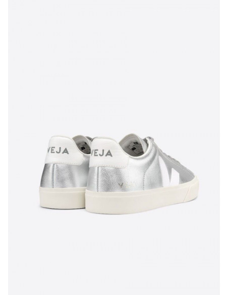 VEJA CAMPO LEATHER SILVER WHITE VEJA CAMPO LEATHER SILVER WHITE