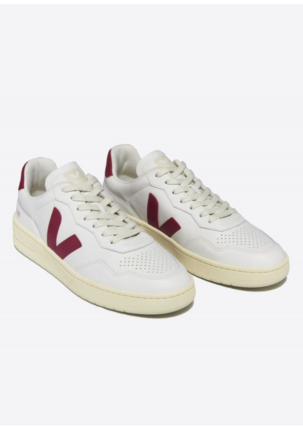 VEJA V-90 LEATHER EXTRA WHITE MARSALA