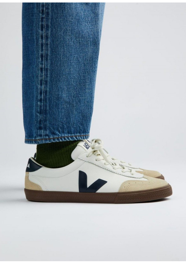 VEJA VOLLEY O.T LEATHER WHITE NAUTICO BARK