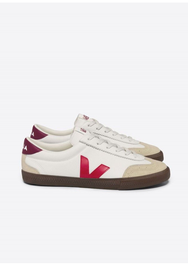 VEJA VOLLEY O.T LEATHER WHITE PEKIN BARK
