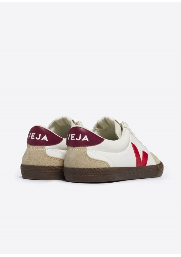 VEJA VOLLEY O.T LEATHER WHITE PEKIN BARK