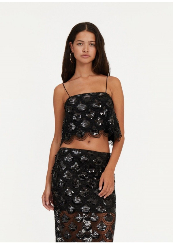 ROTATE TOP NEGRO LENTEJUELAS