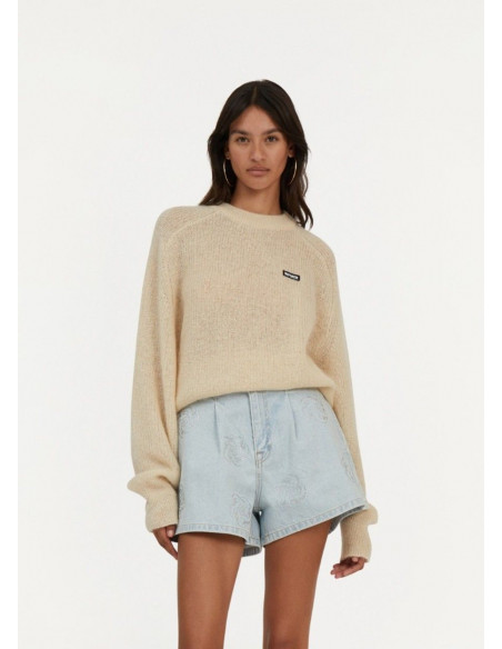 ROTATE JERSEY BEIGE LOGO