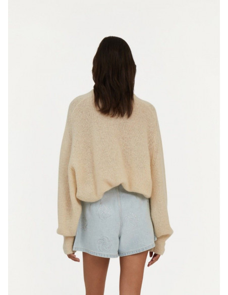 ROTATE JERSEY BEIGE LOGO