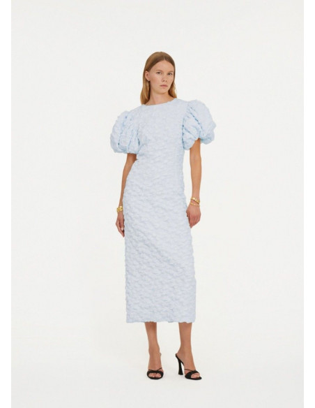 ROTATE VESTIDO JACQUARD AZUL