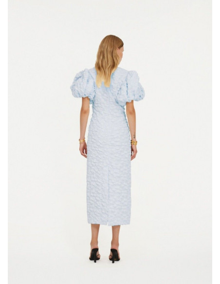 ROTATE VESTIDO JACQUARD AZUL