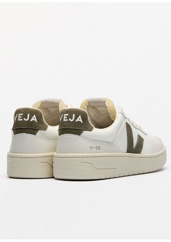 VEJA V-90 B MESH WHITE KAKI