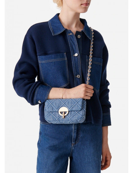 VANESSA BRUNO BOLSO SMALL DENIM MOON