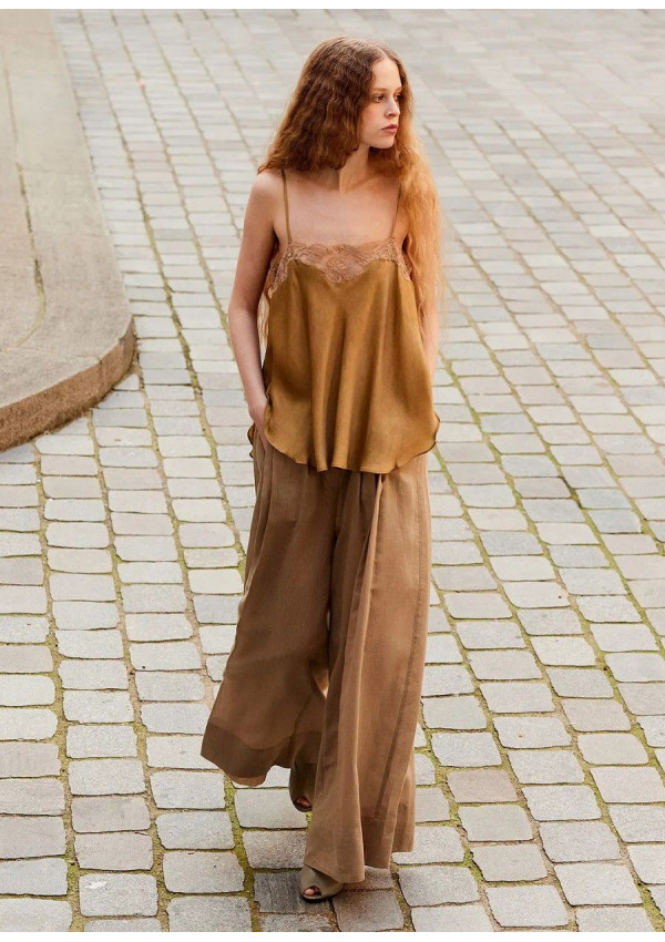 MES DEMOISELLES TOP MUCHA DORADO