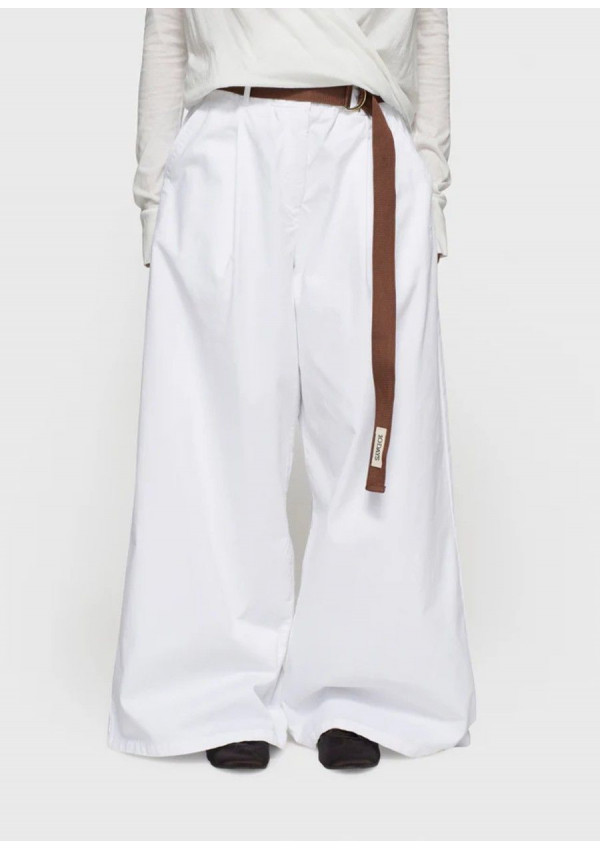 10 DAYS PANTALON WIDE TWILL BLANCO 10 DAYS PANTALON WIDE TWILL BLANCO