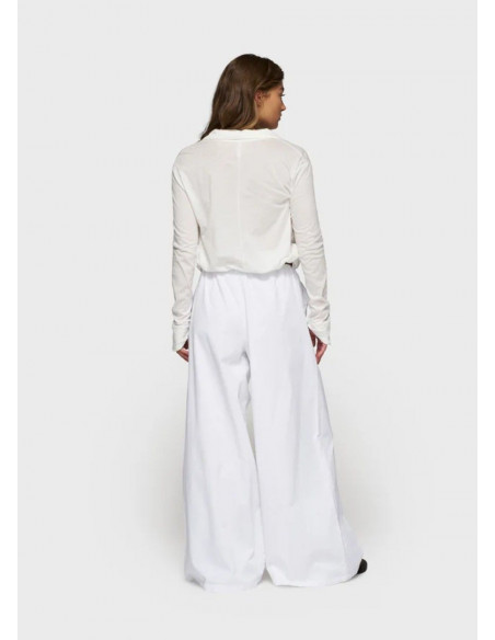 10 DAYS PANTALON WIDE TWILL BLANCO 10 DAYS PANTALON WIDE TWILL BLANCO