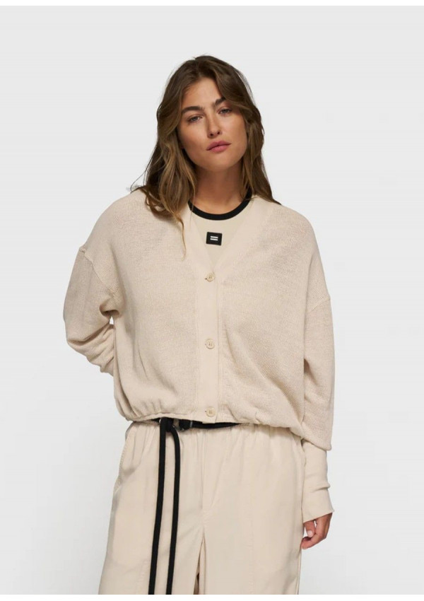 10 DAYS CARDIGAN MESH V-NECK