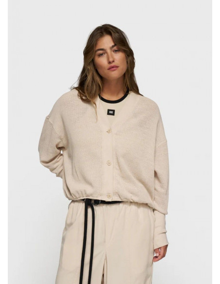 10 DAYS CARDIGAN MESH V-NECK