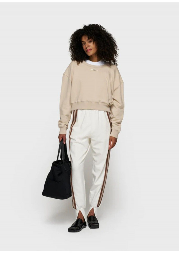 10 DAYS SUDADERA CROPPED BEIGE