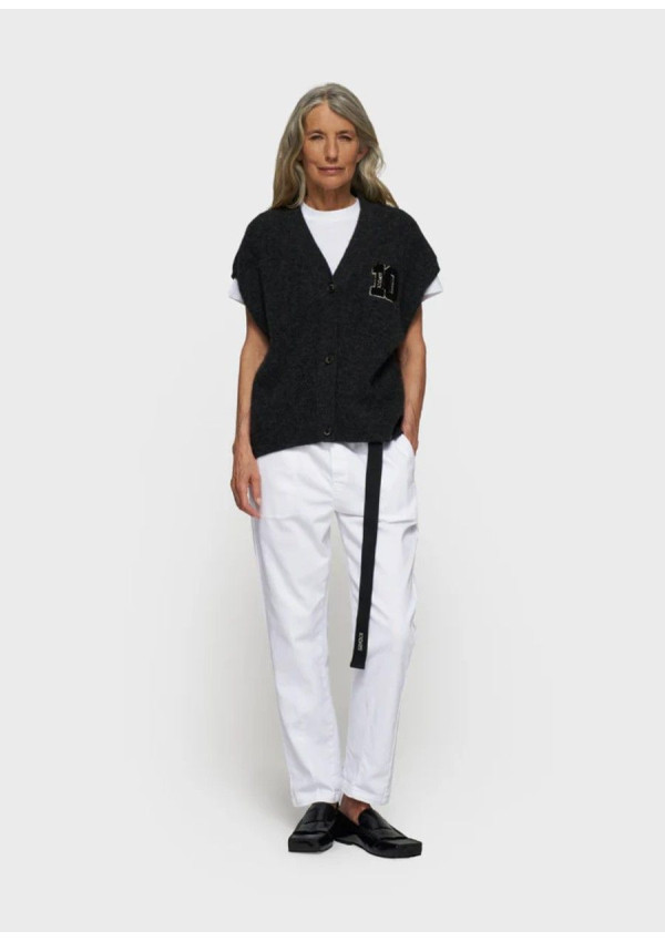 10 DAYS PANTALONES BELTED BLANCOS
