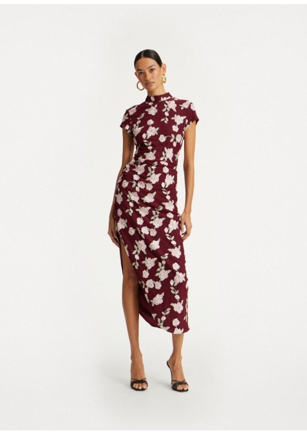 ROTATE VESTIDO ASIMETRICO FLORES