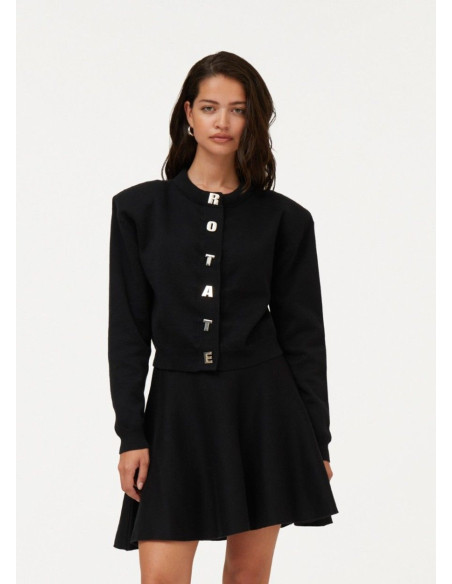 ROTATE CARDIGAN FIRM NEGRO ROTATE CARDIGAN FIRM NEGRO