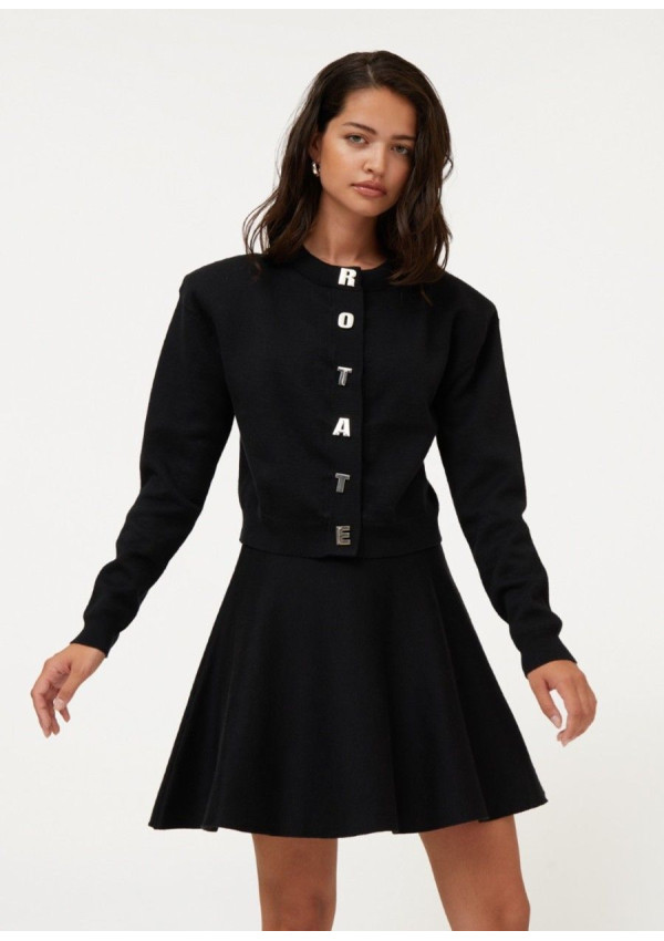 ROTATE CARDIGAN FIRM NEGRO ROTATE CARDIGAN FIRM NEGRO