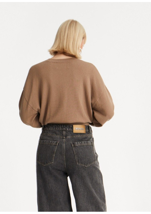 ROTATE JERSEY CREWNECK MARRON