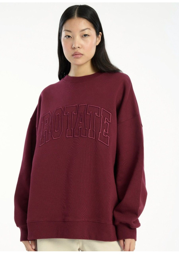 ROTATE SUDADERA HEAVY BURDEOS