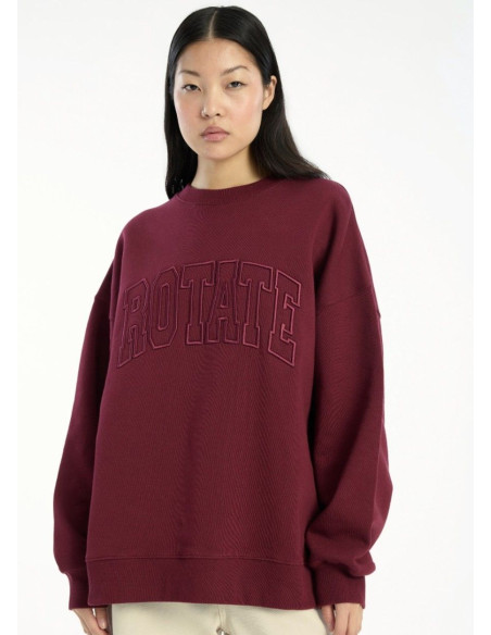 ROTATE SUDADERA HEAVY BURDEOS
