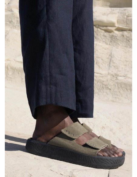 VEJA SANDALIAS ETNA SUEDE SOFT KAKI BLACK
