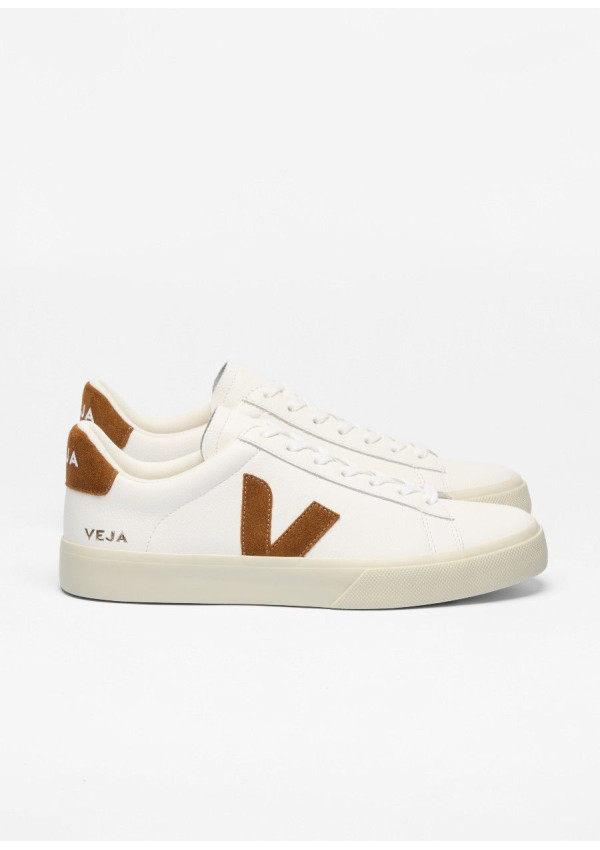 VEJA CAMPO LEATHER WHITE COGNAC