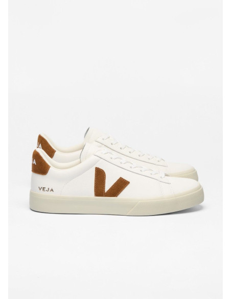 VEJA CAMPO LEATHER WHITE COGNAC