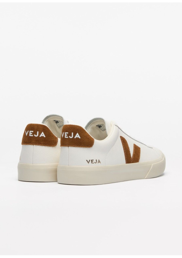 VEJA CAMPO LEATHER WHITE COGNAC