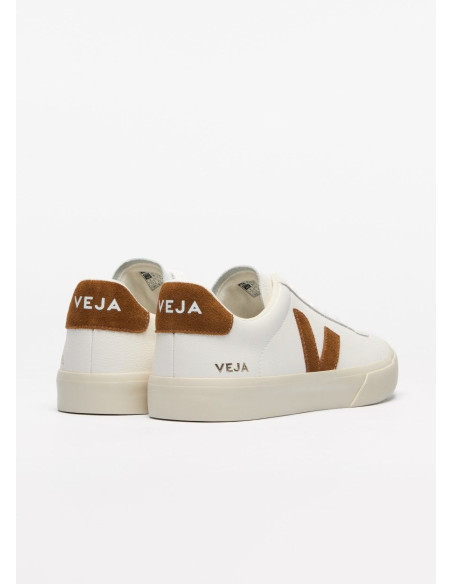 VEJA CAMPO LEATHER WHITE COGNAC