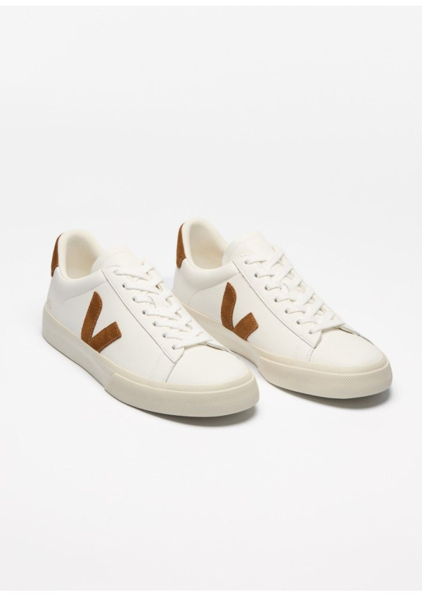 VEJA CAMPO LEATHER WHITE COGNAC