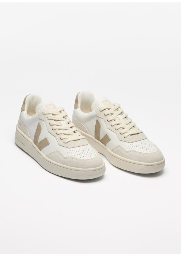 VEJA  V-90 O.T LEATHER WHITE TAUPE