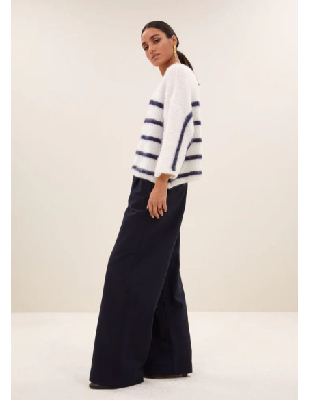 BY BAR JERSEY MARINE FLEUR STRIPE