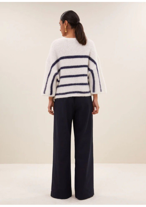BY BAR JERSEY MARINE FLEUR STRIPE