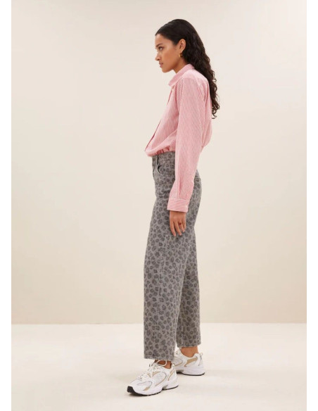 BY BAR PANTALONES CHEETAH GRIS