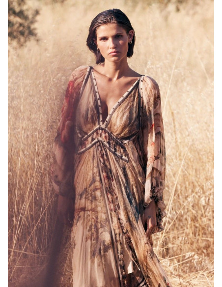 MES DEMOISELLES VESTIDO AUM MULTICOLOR