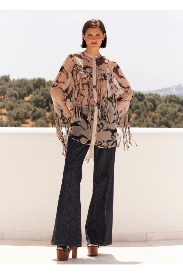 MES DEMOISELLE CAMISA FAUSTINA BEIGE