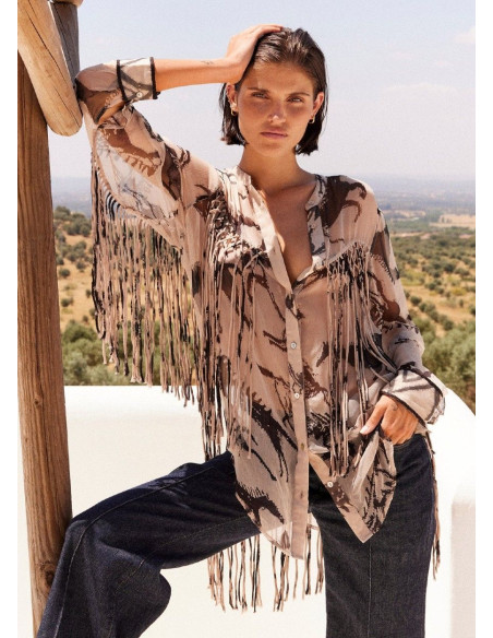 MES DEMOISELLE CAMISA FAUSTINA BEIGE