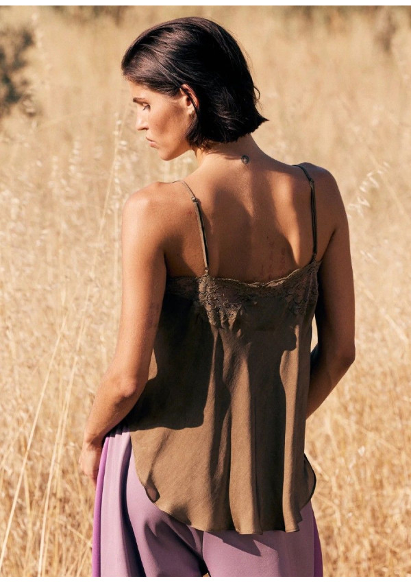 MES DEMOISELLES TOP MYSSY MARRON