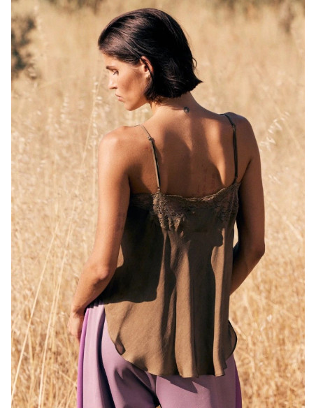 MES DEMOISELLES TOP MYSSY MARRON