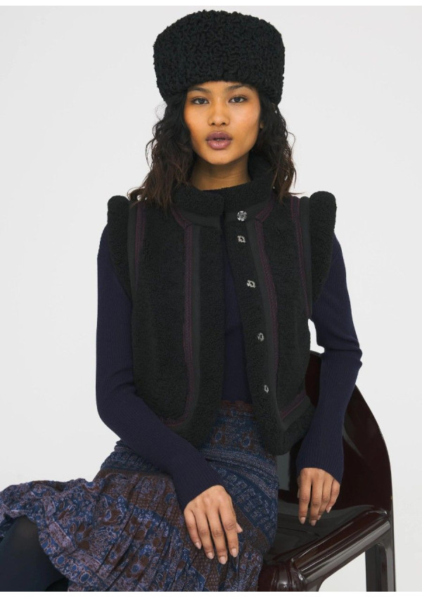 ANTIK BATIK CHALECO SALLY NEGRO