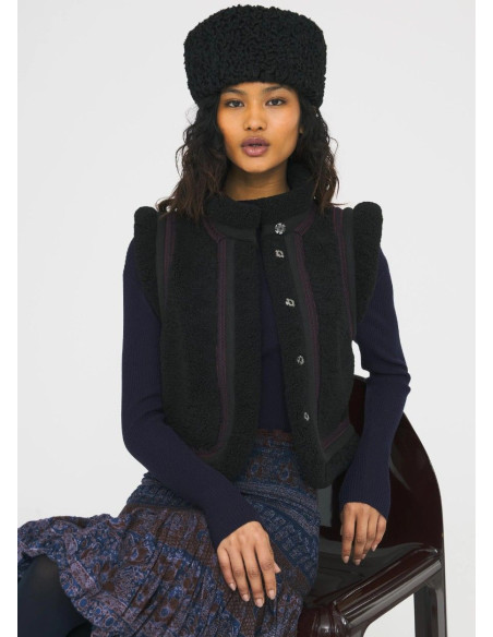 ANTIK BATIK CHALECO SALLY NEGRO