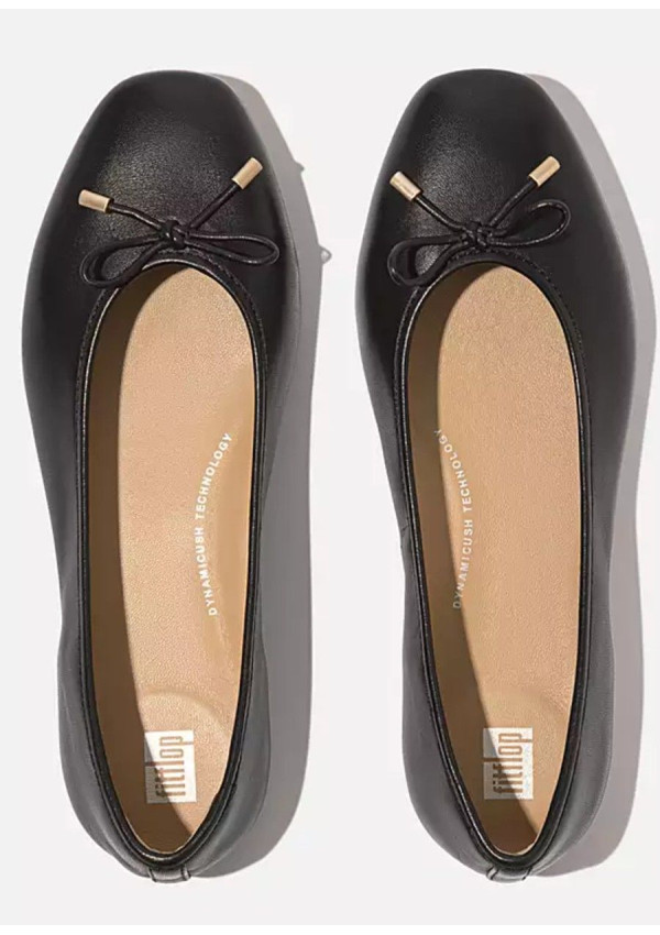 FITFLOP BAILARINA SOFT LEATHER BLACK