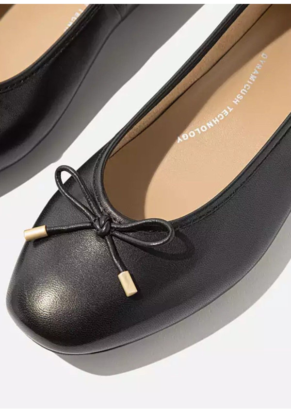 FITFLOP BAILARINA SOFT LEATHER BLACK
